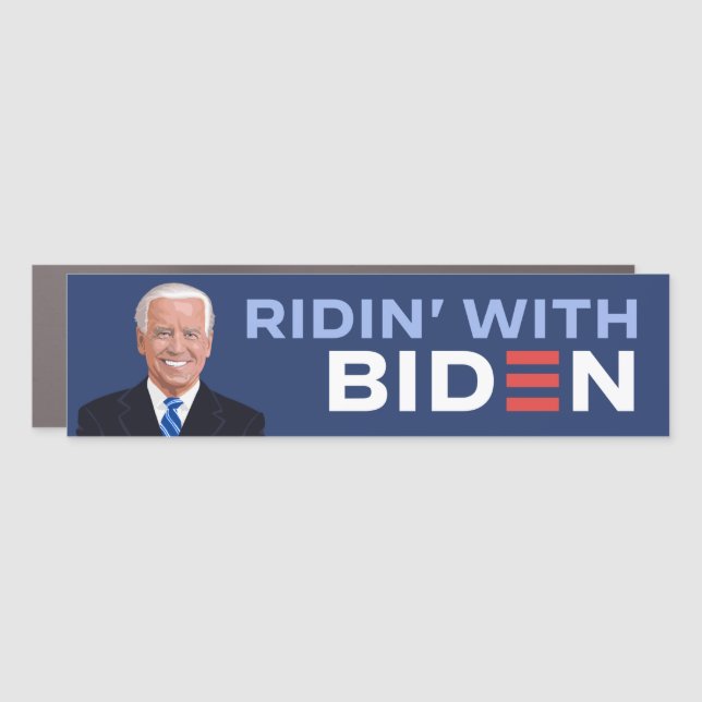 Magnet Pour Voiture Ridin's With Biden (Devant)