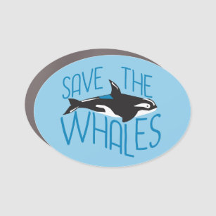 Magnet Pour Voiture Sauvez les baleines