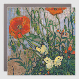 Magnet Pour Voiture Vincent van Gogh - Papillons et papillons
