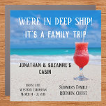 Magnet Pour Voiture Voyage en famille Plage sur mesure Profond Navire<br><div class="desc">This design created though digital art. It may be personalized in the area provide or customizing by choosing the click to customize further option and changing the name, initials or words. Donc, change le texte color and style or delete the text for an image only design. Contact me at colorflowcreations@gmail.com...</div>