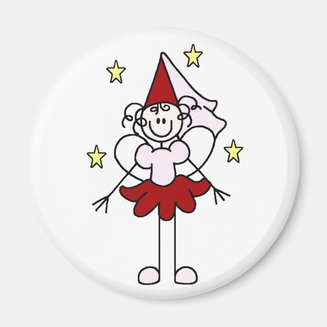 Magnet Princesse Rouge/Rose (Devant)