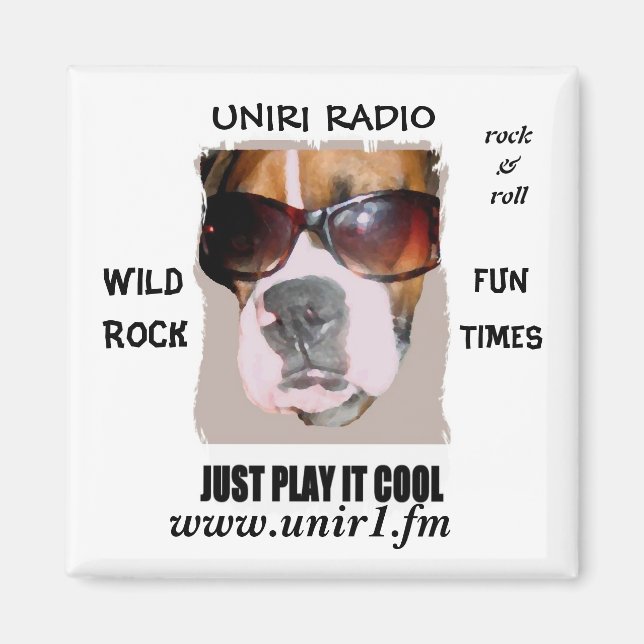 MAGNET RADIO UNIR1 AVEC TÊTE DE BOÎTE (Devant)