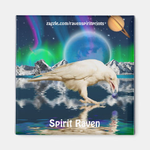 Magnet rare d'art d'imaginaire de Raven d'esprit
