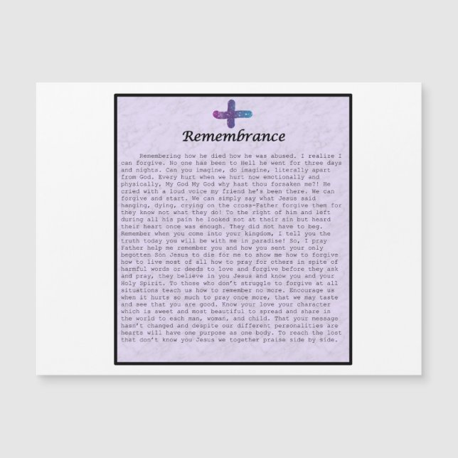 Magnet-Rememberance (Devant)