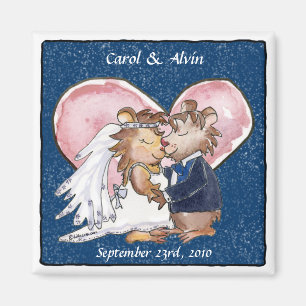 Magnet Réservez la date Cute Mariage Starlight