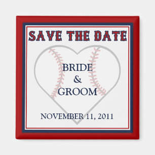 Magnet Réservez la date de baseball
