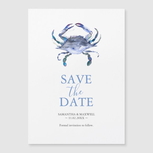 Magnet Réservez la date de mariage de destination (Devant)