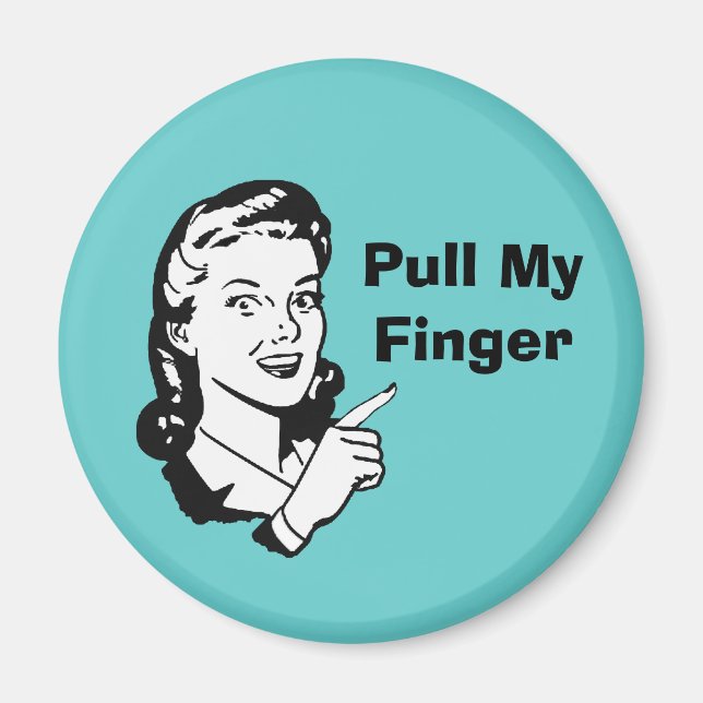 Magnet rétro amusant (Devant)