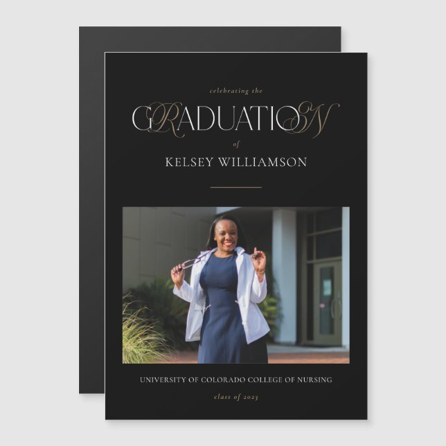 Magnet RN Diplôme de sciences infirmières Faire-pa (Devant / Derrière)