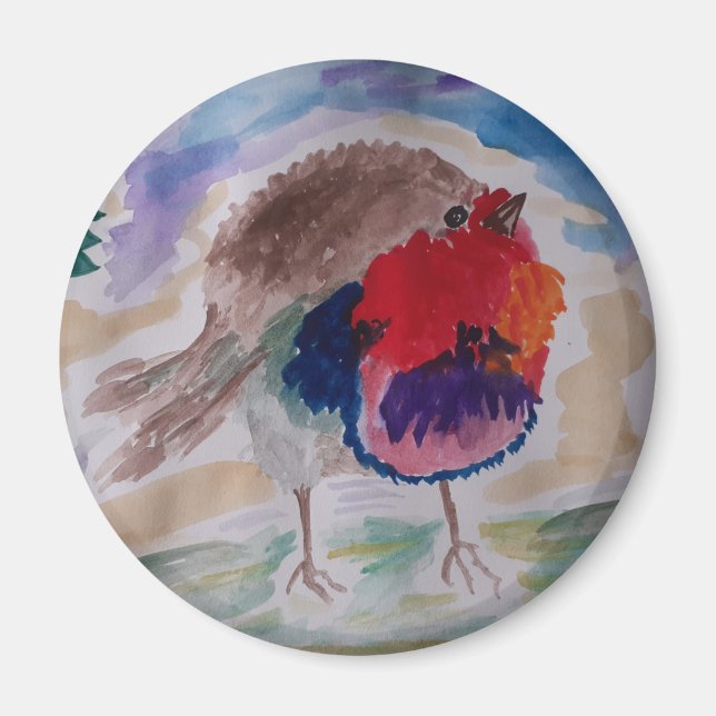 Magnet Robin de Noël (Devant)