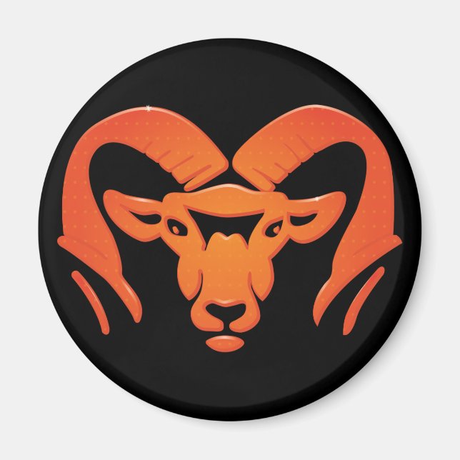Magnet Rockford Rams #4 (Devant)