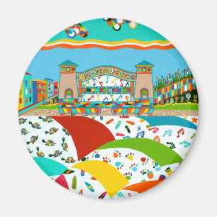 Magnet rond de la bande de Sea Isle