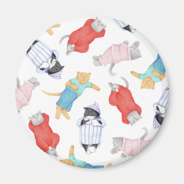 MAGNET RONDEL "CATS PAJAMAS" (Devant)