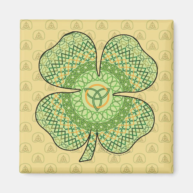 Magnet Shamrock celtique (Devant)