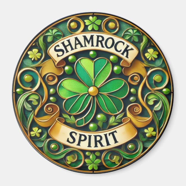 Magnet shamrock Spirit (Devant)