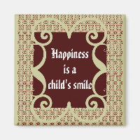 MAGNET SOURIANT POUR ENFANT DE STYLE ANTIQUE