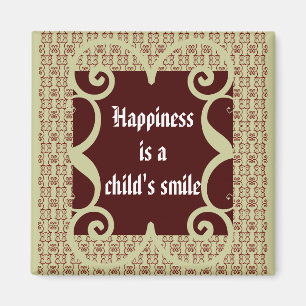 MAGNET SOURIANT POUR ENFANT DE STYLE ANTIQUE