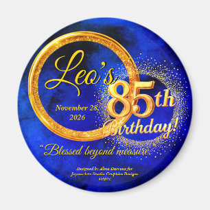 Magnet souvenir/cadeau pour 85e anniversaire