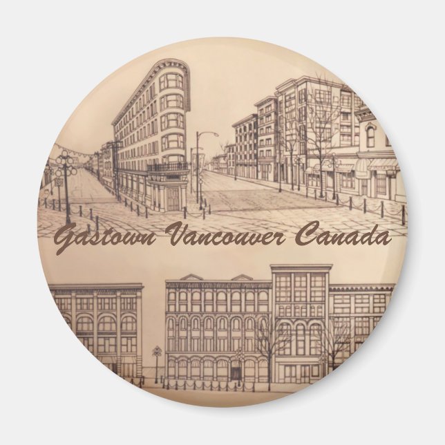 Magnet Souvenir Magnet de Vancouver Boutons cadeau (Devant)