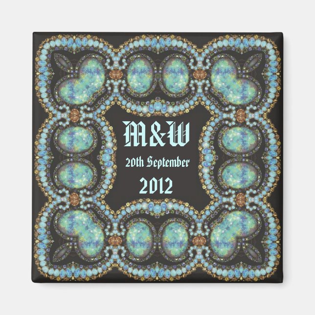 Magnet souvenir mariage (Devant)