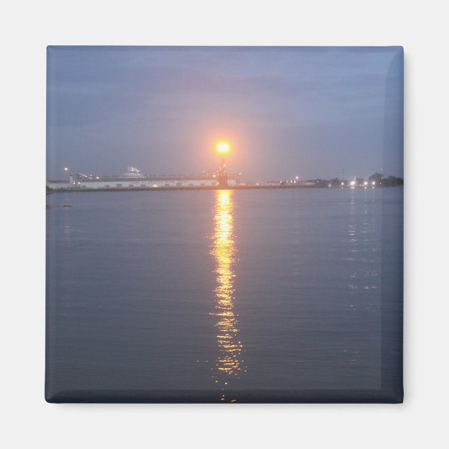 Magnet Sunrise de la rivière Mississipi (Devant)