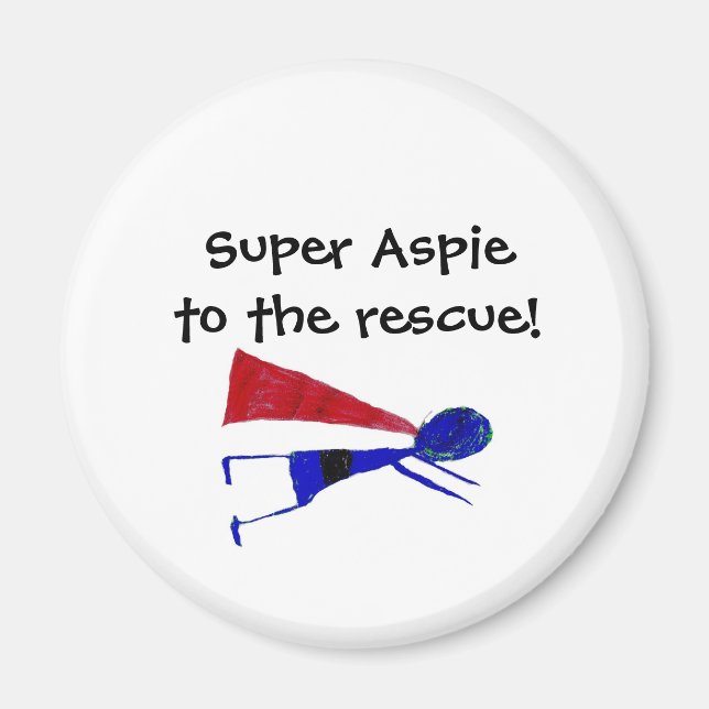 Magnet Super Aspie (Devant)