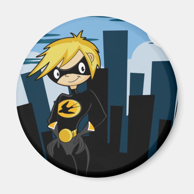 Magnet Superhero costume noir (Devant)