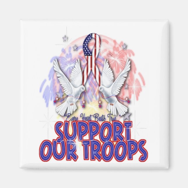 Magnet "Support Our Troops" (Devant)