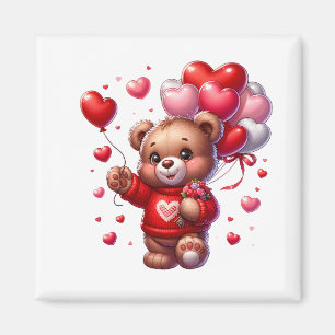 Magnet Teddy pour la Saint-Valentin