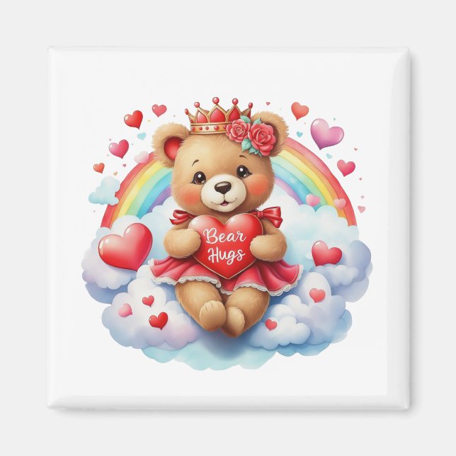 Magnet Teddy pour la Saint-Valentin   (Devant)