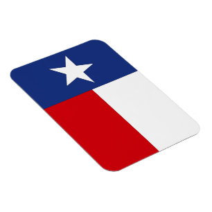 Magnet Texas Lone Star État Drapeau rouge blanc bl