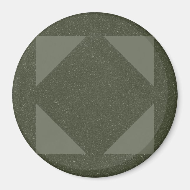 Magnet triangle vert de mousse moderne (Devant)