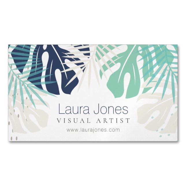 MAGNET Tropical Jungle Feuille Vector Illustration (devant)