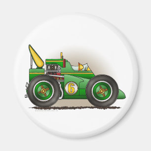 Magnet vert de voiture de course d'Indy