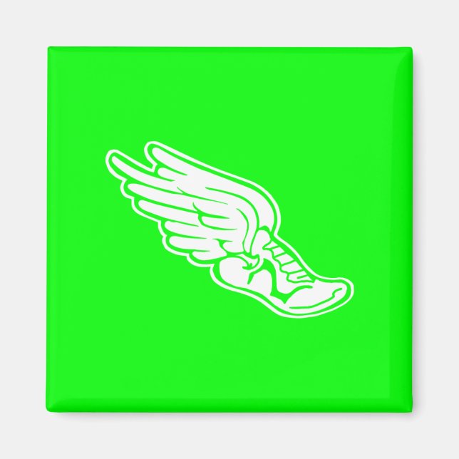 Magnet vert du logo de suivi (Devant)