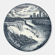 Magnet Vintage de Niagara Falls