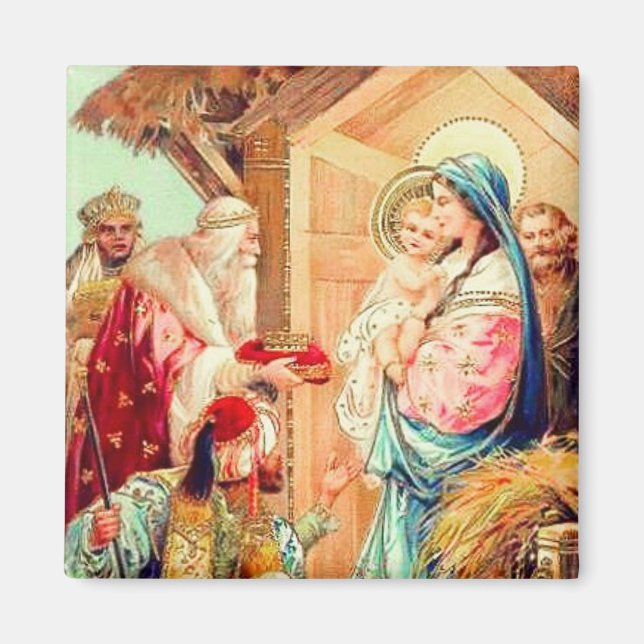 Magnet Vintage de trois rois (Devant)