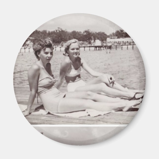 Magnet vintage des années 1940 (Devant)