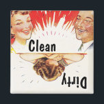 Magnet ~ Vintage Retro Amusants Lave-vaisselle pro<br><div class="desc">Magnet Design avec le design amusant rétro pour votre lave-vaisselle.. est raté est propre et sale est pleuvoir! Grand plaisir comme cadeau et utile aussi! En utilisant l'option PERSONNALISER IT, vous pouvez modifier le style de police et la taille de police. Profitez de la vie et merci pour votre visite!...</div>