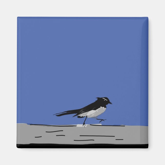 Magnet Willy Wagtail (Devant)
