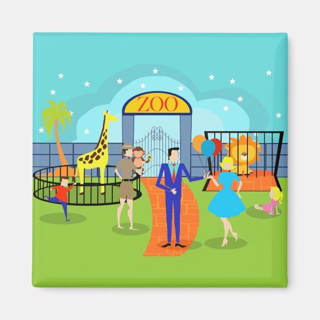 Magnet Zoo vintage (Devant)