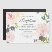 Beau rose rose douce rose florale Invitation de ba