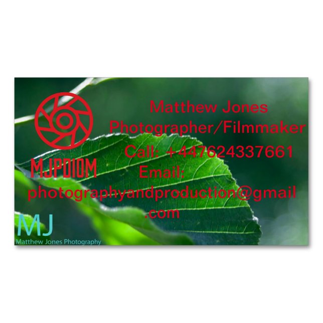 Magnétique Carte de visite (devant)