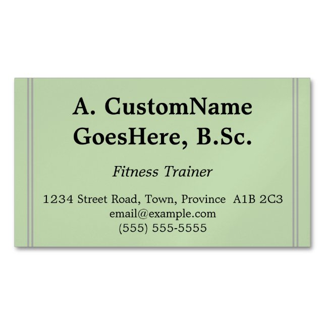 Magnétique Carte de visite de formation professionnelle (devant)