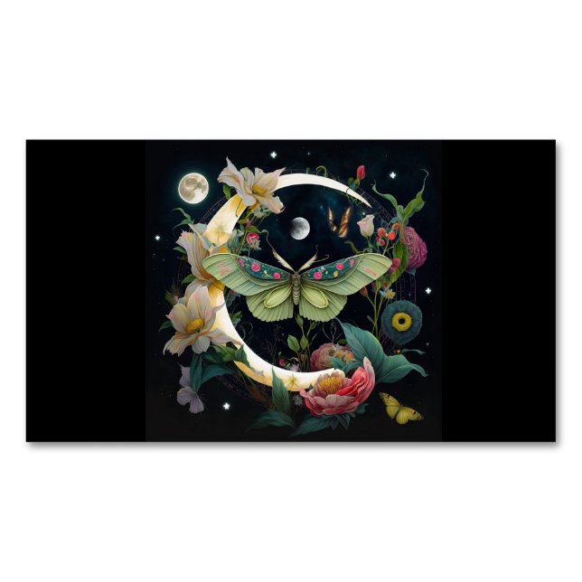 MAGNÉTIQUE CARTE DE VISITE MAGNETIQUE- PAPILLON DE NUIT (devant)