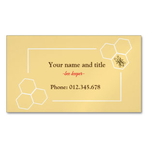 Magnétique carte de visite personnalisable de conception de g