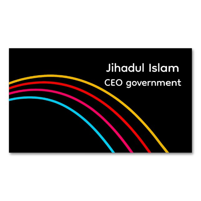 Magnétique Carte de visite professionnel moderne personnalisé (devant)