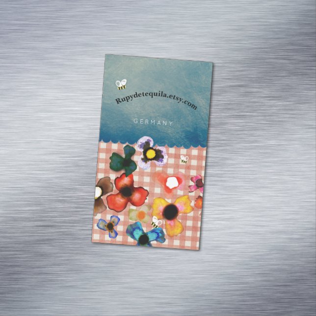 Magnétique Carte de visite unique (In Situ)