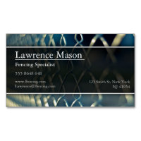 Clôture de lien de chaîne / Carte de visite photo 