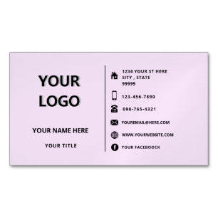 Magnétique Concevez votre propre modèle de carte de visite ma